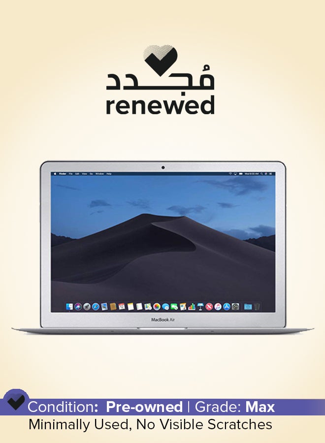 Renewed - MacBook Air A1466 (2014) Laptop With 13-Inch Full HD Display, Core i5 Processor/Dual Core/8GB RAM/128GB SSD/macOS English/Arabic Silver