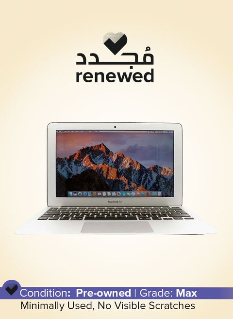 Renewed - Macbook Air A1465 (2014) Laptop With 11.6-Inch Display,Intel Core i5 Processor/6th Gen/4GB RAM/120GB SSD/MacOS Silver