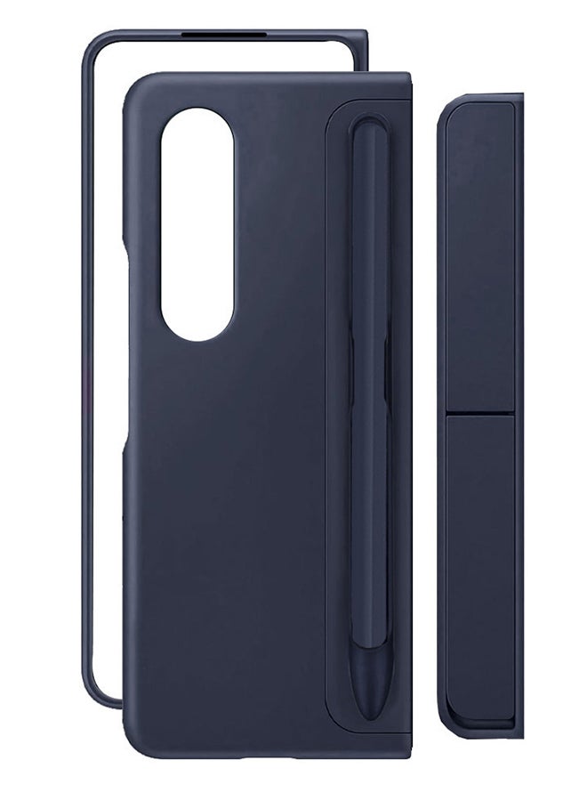 MARGOUN Samsung Galaxy Z Fold4 Standing Case With Pen Dark Blue - Image 4