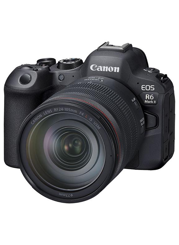 كانون كاميرا EOS R6 Mark II بدون مرآة، عدسة RF مقاس 24-105 مم F4L IS USM باللون الأسود (طراز EOS R6 المحدث) - Image 1