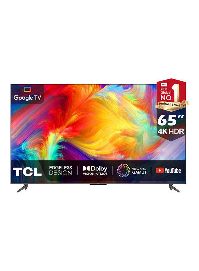 TCL 65-Inch 4K HDR Google TV With WCG Dolby Vision & Atmos/Edgeless Design 65P735 Black - Image 1