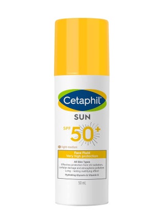 Sun Face Fluid SPF 50+, Light Medium Sunscreen Tinted Face Moisturizer for Men & Women, All Skin Types, Unscented 50ml - pnsku/N53409868A/45/_/1747914741/281bdb06-e382-4b4a-afbe-e5f698e26409