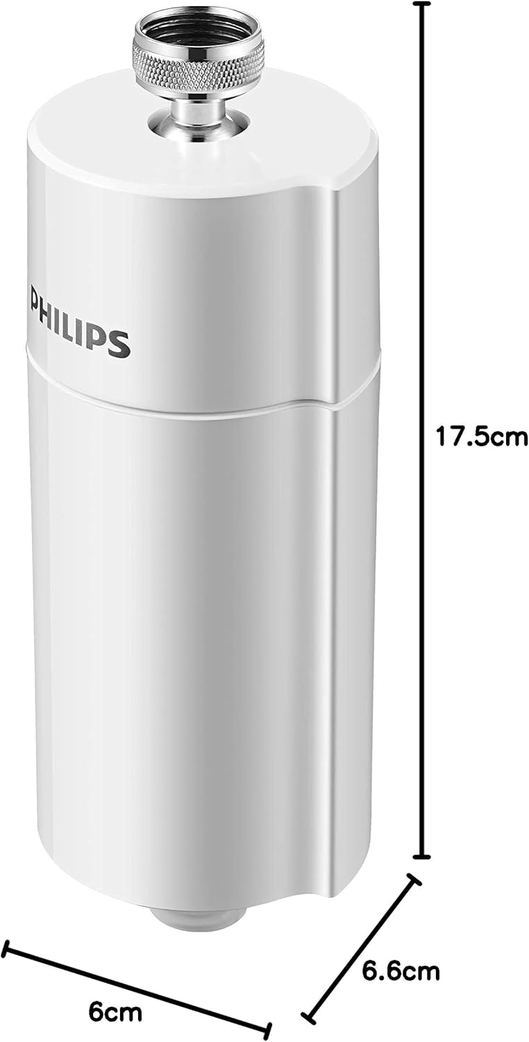 فيليبس فلتر دش مياه مدمج، يقلل الكلور بنسبة تصل إلى 99%، سهل التركيب، يناسب جميع الخراطيم والصنابير القياسية - Image 2