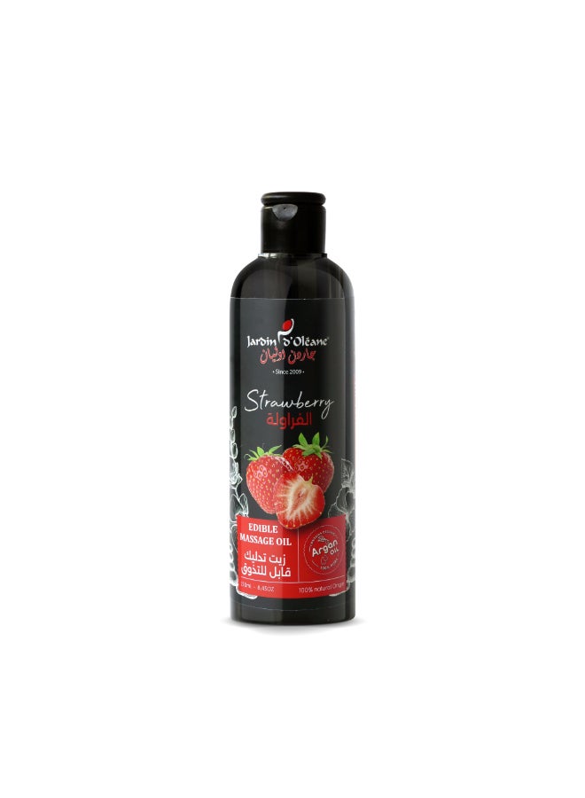 JARDIN D OLEANE Edible Massage Oil With Strawberry 250ml Red 250ml - Image 1