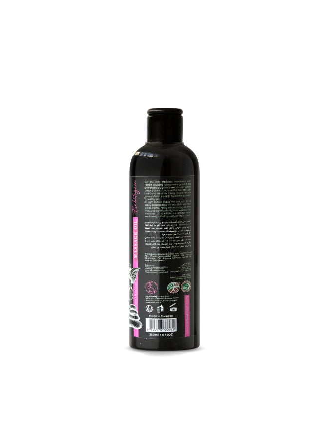 JARDIN D OLEANE Edible Massage Oil With Bubblegum Black 250ml - Image 4