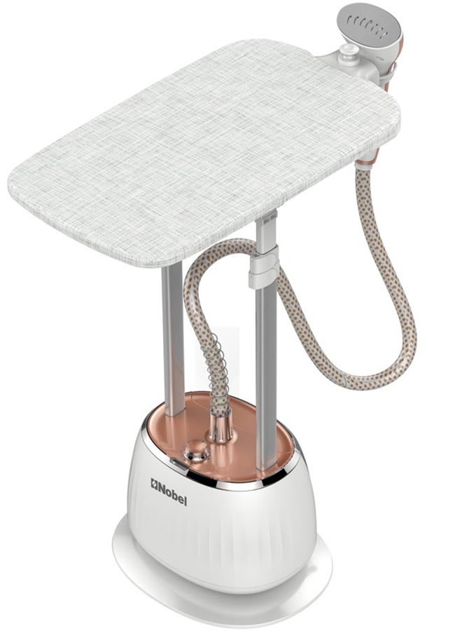Nobel - Garment Steamer with Detachable Water Tank Heats Up in Just 45 Seconds, 50 Minutes of Steady Steam Output to Remove Stubborn Wrinkles 1.6 L 1800 W NGS55 White - Image 1