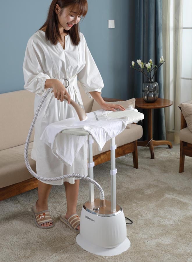 Nobel - Garment Steamer with Detachable Water Tank Heats Up in Just 45 Seconds, 50 Minutes of Steady Steam Output to Remove Stubborn Wrinkles 1.6 L 1800 W NGS55 White - Image 1