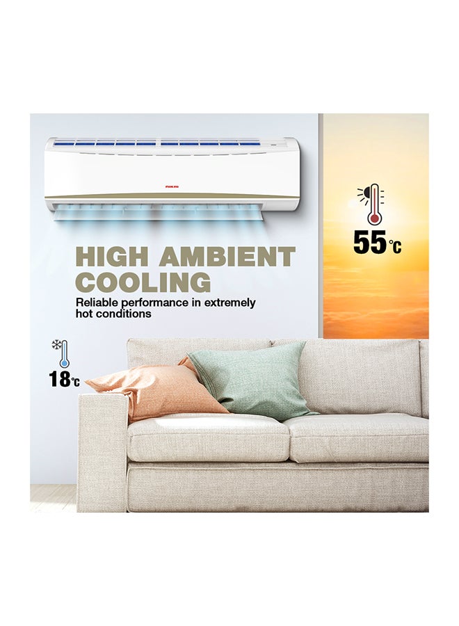 NIKAI 3 Ton Piston Split AC, Energy Saving Air Conditioner, Efficient Cooling With T3 Tropical Piston Compressor, 36000 BTU, Auto Restart, Best For Home, Room, Office And Shops, 5 Years Compressor Warranty NSAC36138E24E White  - Image 3