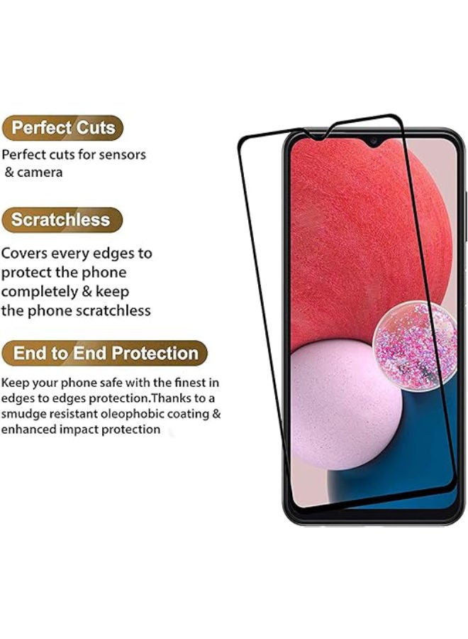سامسونج - Samsung Glass لهاتف Samsung Galaxy A13+A14 / A23+A24 واقي شاشة زجاجي كامل الغراء من الحافة إلى الحافة - Image 1
