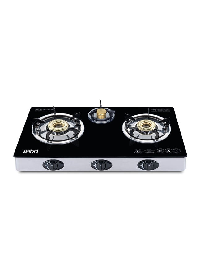 Sanford Glass Gas Stove 3 Burner (Detachable) SF5326GC A Multicolour  - Image 1