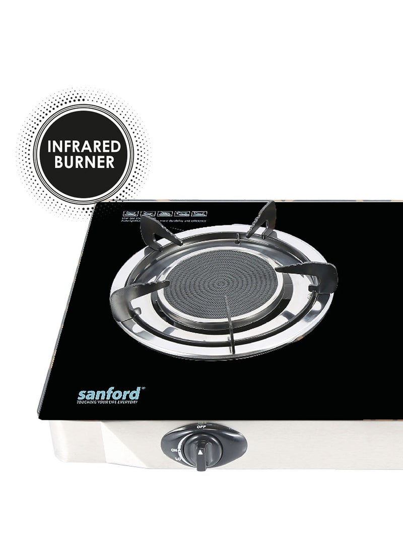 Sanford Infrared Glass Gas Stove 2 Burner SF5351IGC A BLACK Black  - Image 2