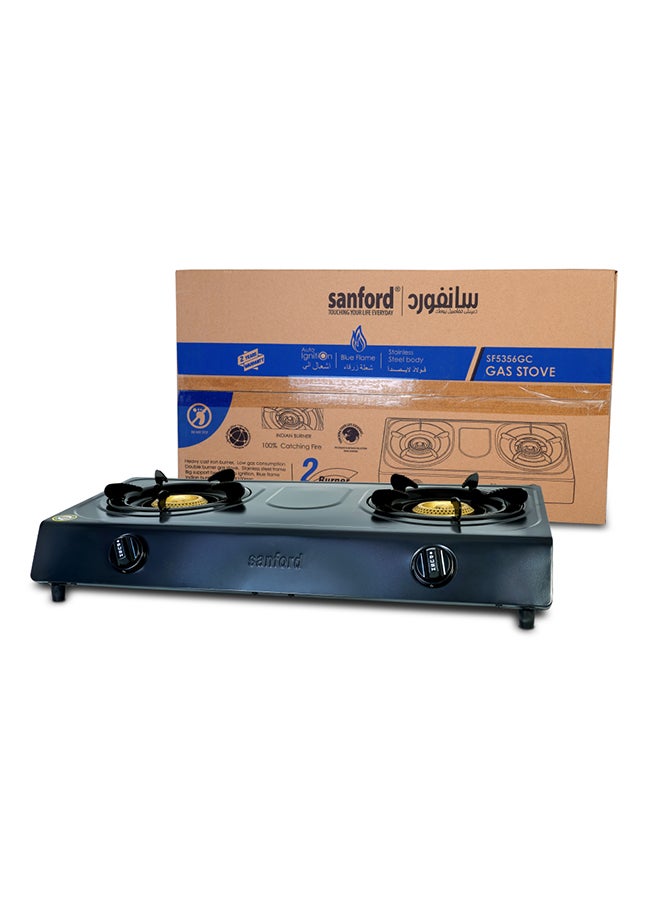 Sanford Stainless Steel Gas Stove 2 Burner SF5356GC Black  - Image 5