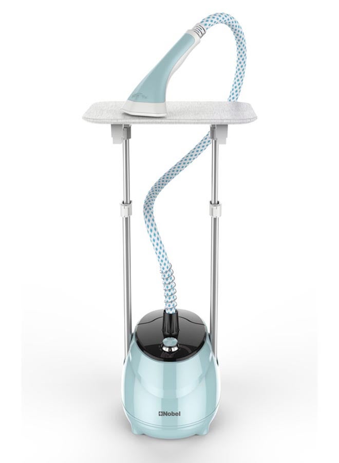 Nobel - Garment Steamer with Detachable water Tank Adjustable Telescopic Pole & 35g/min Steam Flow 1.8 L 1800 W NGS45 Light Green - Image 1