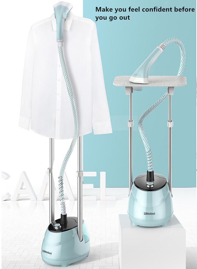 Nobel - Garment Steamer with Detachable water Tank Adjustable Telescopic Pole & 35g/min Steam Flow 1.8 L 1800 W NGS45 Light Green - Image 1