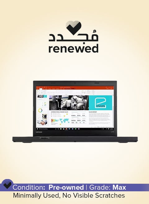 تم تجديده - كمبيوتر محمول ThinkPad L470 بشاشة مقاس 14 بوصة، ومعالج Intel Core i3/الجيل السادس/ذاكرة وصول عشوائي 8 جيجابايت/محرك أقراص SSD سعة 256 جيجابايت/نظام التشغيل Windows 10 Pro
