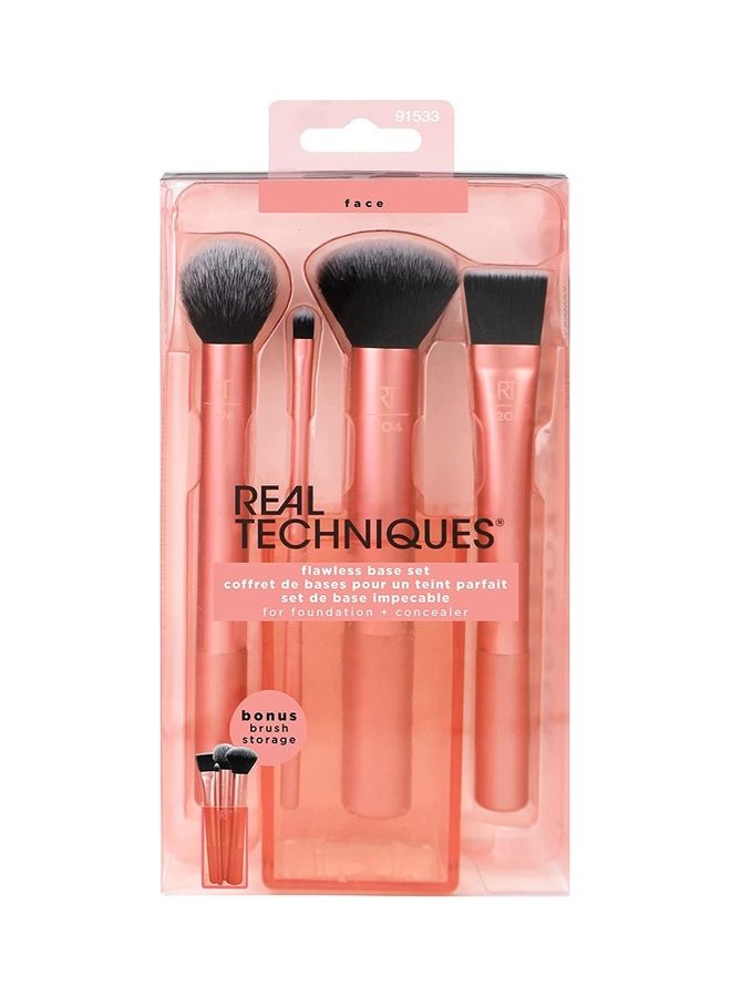 REAL TECHNIQUES Brush Set Everyday Essentials Flawless Base Enhanced Eye Multicolor - Image 4