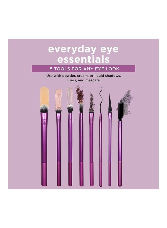 REAL TECHNIQUES Brush Set Everyday Essentials Flawless Base Enhanced Eye Multicolor - Image 3