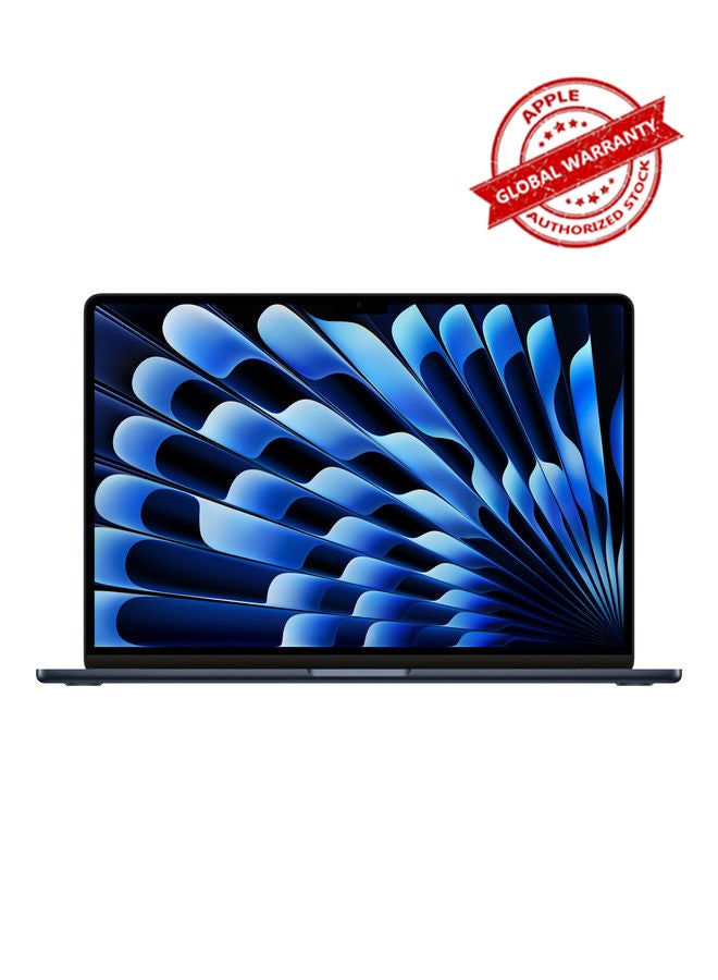 Apple - MacBook Air MQKW3 15-Inch Display, Apple M2 Chip with 8-Core CPU And 10-Core GPU, 256GB SSD, English Arabic Keyboard Midnight - Image 1