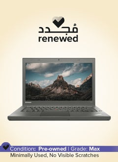 Renewed - T440 ThinkPad Utrabook Laptop With 14-Inch HD Display,Intel Core i5-4th Gen Processor/8GB DDR3L RAM/256GB SSD/Windows 10 Pro English Black English Black