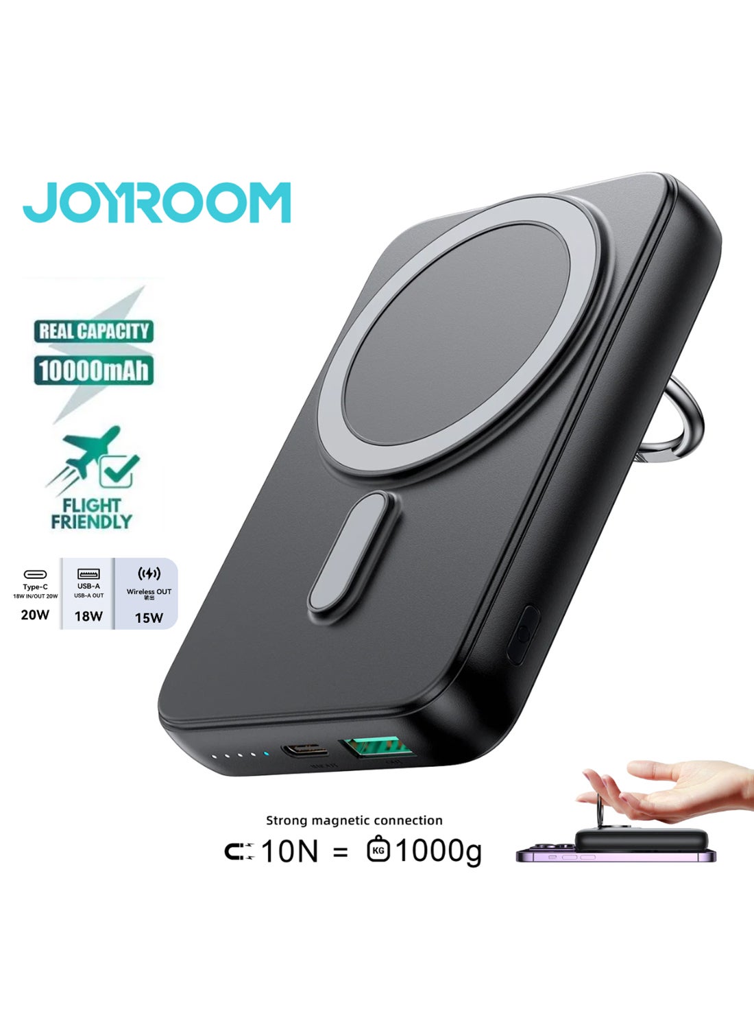 JOYROOM 10000 mAh 20W Fast Charging Power Bank Magnetic