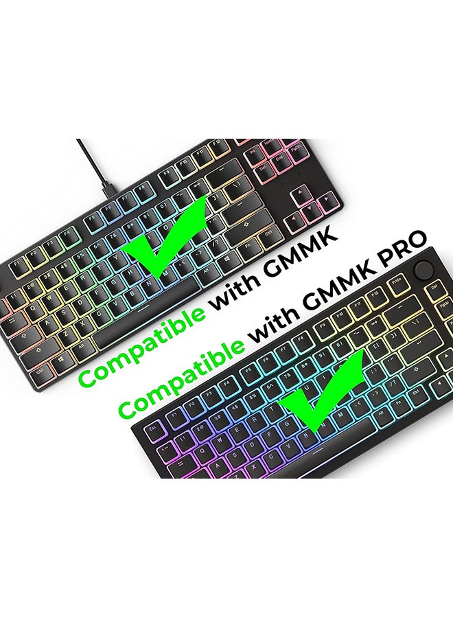 Glorious - Glorious Aura V2 (Black) - PBT Pudding Keycaps for Mechanical Keyboards - ANSI (US), ISO Compatible - Supports Full Size, TKL, 75%, 60% Layouts - Image 1