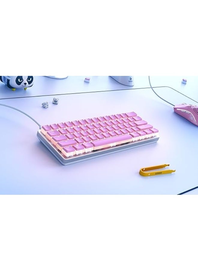 Glorious Aura V2 (Pink) - Pbt Pudding Keycaps For Mechanical Keyboards - Ansi (Us), Iso Compatible - Supports Full Size, Tkl, 75%, 60% Layouts  - Image 5
