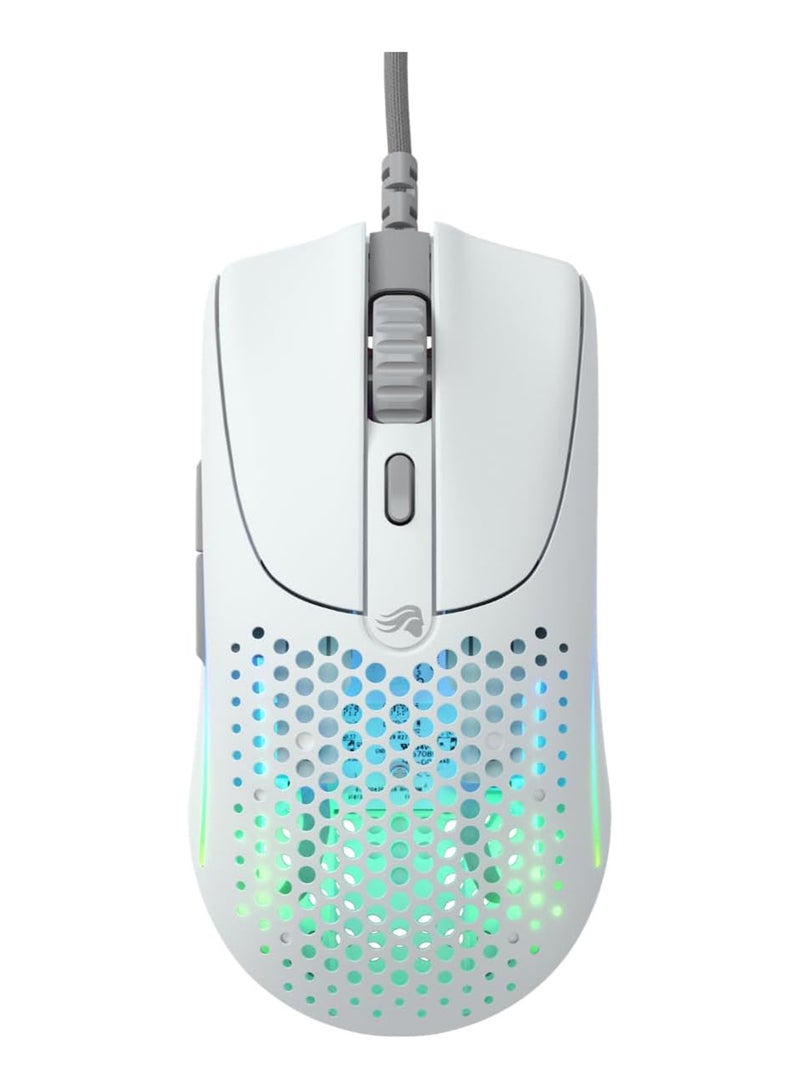 Glorious Model O2 Wired RGB Gaming Mouse, Ultralight 59-gram Weight,  26,000 DPI BAMF 2.0 Sensor, Crisp Switches Rated for 80M Clicks, RGB Lighting, G-Skates Mouse Feet, White | GLO-MS-OV2-MW  - Image 1