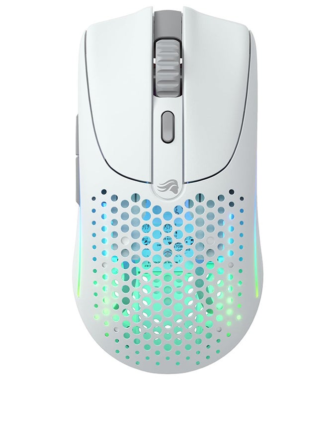 Glorious Model O 2 Wireless RGB Gaming Mouse, Ultralight 68-gram Weight, 26,000 DPI BAMF 2.0 Sensor, Hybrid 2.4 Ghz / BT, 210-hour Max Battery Life, Vibrant RGB Lighting, White | GLO-MS-OWV2-MW  - Image 3