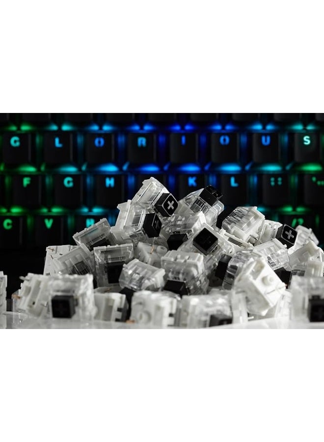 Pc Gaming Race Kailh Box Mechanical Keyboard Switches, Backlight Smdled Compatible, Suits With The Gmmk Keyboard, Plate Mounted, 70 Million Clicks, Black | Kai-Black