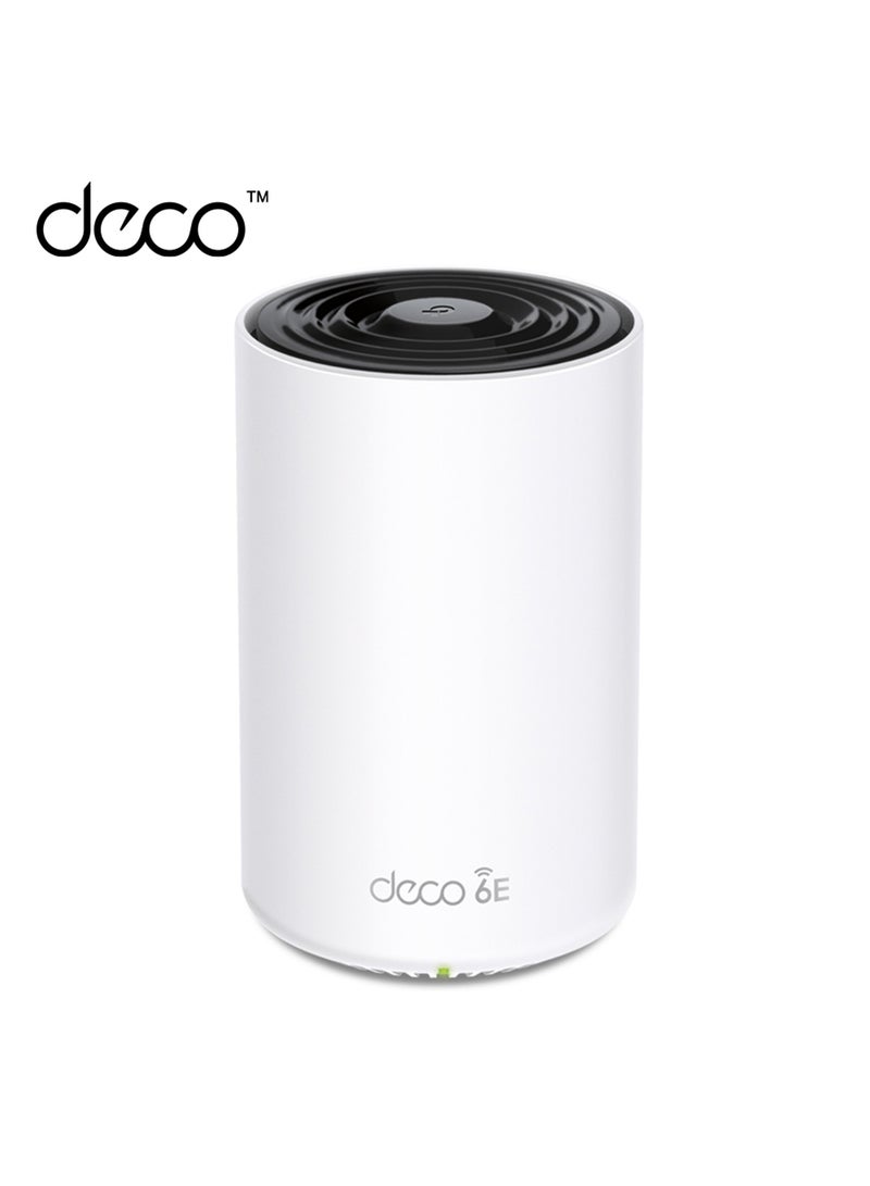 TP-LINK - Deco AXE5400 Tri-Band WiFi 6E Mesh Router(Deco XE75 Pro) - 2.5G WAN/LAN Port, 2 x Gigabit LAN Ports, Covers up to 2900 Sq. Ft, Replaces Wi-Fi Router and Extender, AI-Driven Mesh, New 6GHz Band White - Image 1