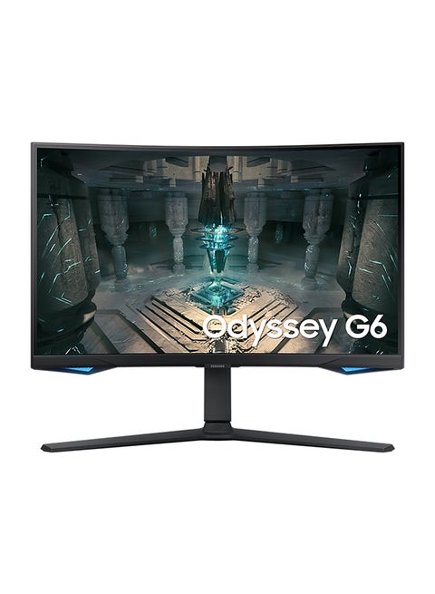 Odyssey g6 27 Inch Curved (1000R) Smart Gaming Monitor With 2K QHD 2560 × 1440 Resolution & 240hz Refresh Rate 1ms GTG, HDMI 2.1, Wi-Fi, HDR600, FreeSync Premium Pro,  Speaker, Gaming Hub Black