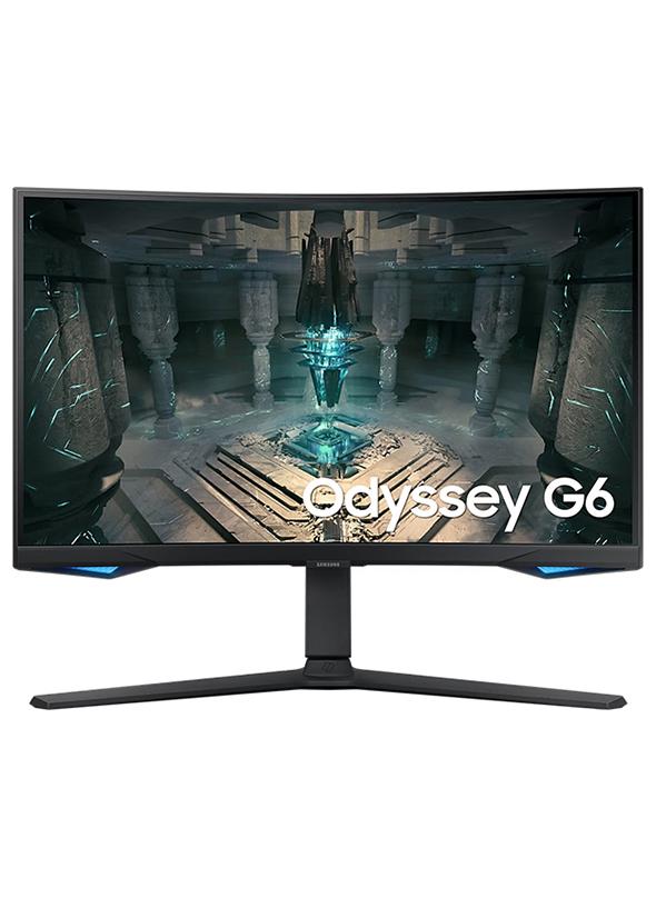 Samsung Odyssey g6 27 Inch Curved (1000R) Smart Gaming Monitor With 2K QHD 2560 × 1440 Resolution & 240hz Refresh Rate 1ms GTG, HDMI 2.1, Wi-Fi, HDR600, FreeSync Premium Pro,  Speaker, Gaming Hub Black - Image 1
