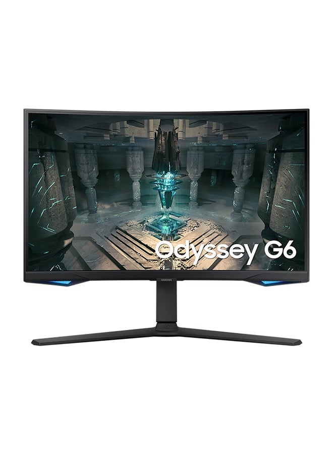 Samsung Odyssey g6 27 Inch Curved (1000R) Smart Gaming Monitor With 2K QHD 2560 × 1440 Resolution & 240hz Refresh Rate 1ms GTG, HDMI 2.1, Wi-Fi, HDR600, FreeSync Premium Pro,  Speaker, Gaming Hub Black - Image 1