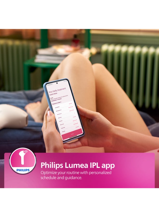 Philips - Philips Lumea IPL, Hair Removal, 8000 Series, Sense IQ Technology, Body Treatment Attachment, Corded Use, BRI940/00, 60 Days Money Back Guarantee White/Silver - Image 1