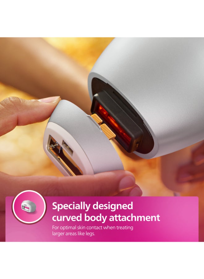 Philips - Philips Lumea IPL, Hair Removal, 8000 Series, Sense IQ Technology, Body Treatment Attachment, Corded Use, BRI940/00, 60 Days Money Back Guarantee White/Silver - Image 1