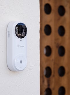 إيزفيز طقم جرس الباب بالفيديو EZIVZ DB2 WiFi ، كاميرا مراقبة ذكية تعمل بالبطارية بدقة 3 ميجابكسل 2K ، كشف ذكي للحركة البشرية ، لا توجد مناطق خصوصية ، رؤية ليلية ، حديث ثنائي الاتجاه ، إنذار مضاد للعبث ، تصميم مقاوم للعوامل الجوية  - Image 5