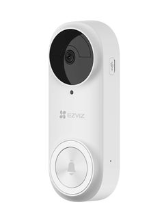 إيزفيز طقم جرس الباب بالفيديو EZIVZ DB2 WiFi ، كاميرا مراقبة ذكية تعمل بالبطارية بدقة 3 ميجابكسل 2K ، كشف ذكي للحركة البشرية ، لا توجد مناطق خصوصية ، رؤية ليلية ، حديث ثنائي الاتجاه ، إنذار مضاد للعبث ، تصميم مقاوم للعوامل الجوية  - Image 1