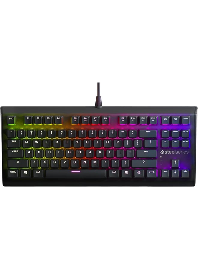 steelseries - SteelSeries Apex M750 TKL RGB Tenkeyless Mechanical Gaming Keyboard - Aluminum Frame - RGB LED Backlit - Linear & Quiet Switch - Discord Notifications - Image 1