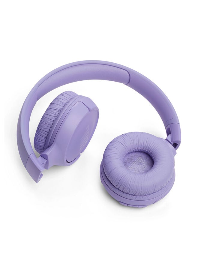 JBL Tune 520Bt Wireless On-Ear Headphones, Pure Bass Sound, 57H Battery With Speed Charge, Hands-Free Call + Voice Aware, Multi-Point Connection, Lightweight And Foldable Purple - Image 5