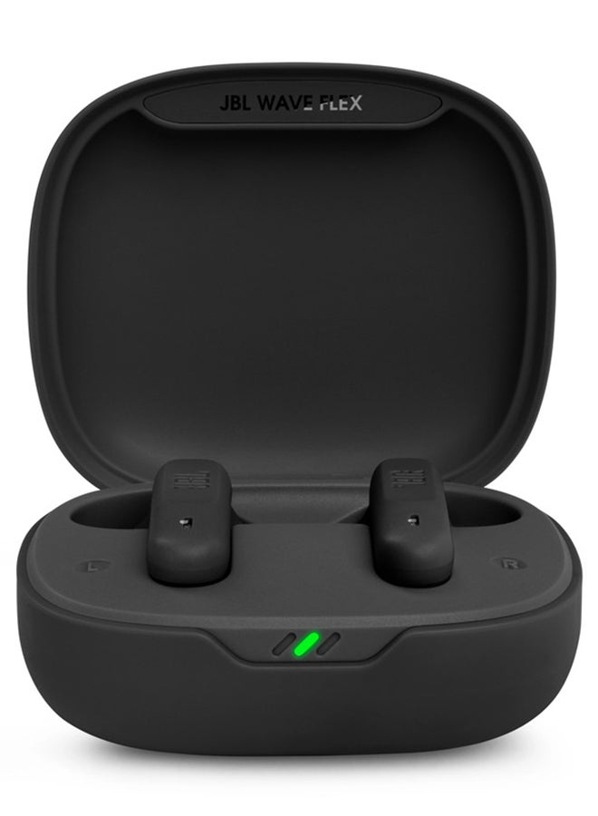 جي بي إل سماعات أذن Wave Flex True اللاسلكية، صوت أساسي عميق، ملاءمة مريحة، بطارية 32 ساعة، بيئة ذكية + التحدث، مكالمات بدون استخدام اليدين، تنبيه صوتي، مقاومة للماء والغبار - Image 2