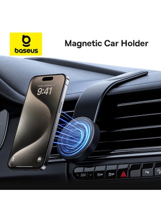 MagSafe Car Mount – Magnetic Phone Holder for Car Dashboard with Strong 18N Magnet, 360° Rotation & Bendable Memory Titanium Alloy Arm, Secure Grip, Sleek Design, Universal Fit, Compatible with iPhone 16/15/14/13/12 Pro Max/Plus, Samsung S25/S24 Ultra, Pixel 9, OnePlus 12, Xiaomi 14 & Tesla Car Black - pnsku/N53412354A/45/_/1699862821/4ea726cb-6d58-45a8-81b4-e654d56ab0cc