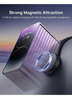 Baseus C02 Magsafe Car Mount, Magnetic Phone Holder for Car, Magsafe Car Dash Mount Compatible with iPhone 15 Pro Max/iPhone 15 Plus/14/13/12 Series, Bendable Memory Titanium Alloy for All Dashboard, Windshield Black  - Image 2