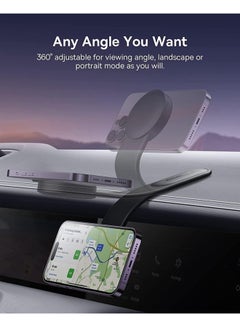 Baseus C02 Magsafe Car Mount, Magnetic Phone Holder for Car, Magsafe Car Dash Mount Compatible with iPhone 15 Pro Max/iPhone 15 Plus/14/13/12 Series, Bendable Memory Titanium Alloy for All Dashboard, Windshield Black  - Image 3