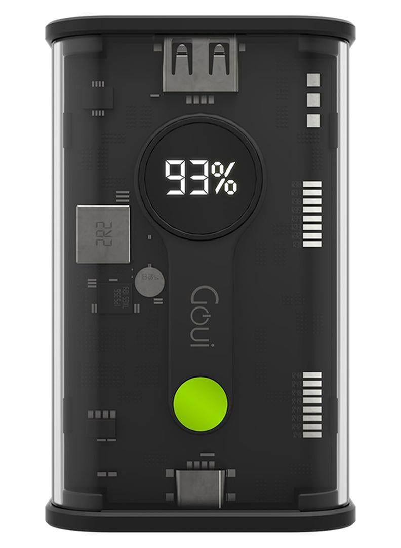 جوي نانو بطارية متنقلة شفافة 20,000 ملي أمبير – شحن محمول سريع مع دعم شحن أجهزة متعددة، Qualcomm Quick Charge 3.0، Power Delivery، وشاشة رقمية - Image 1