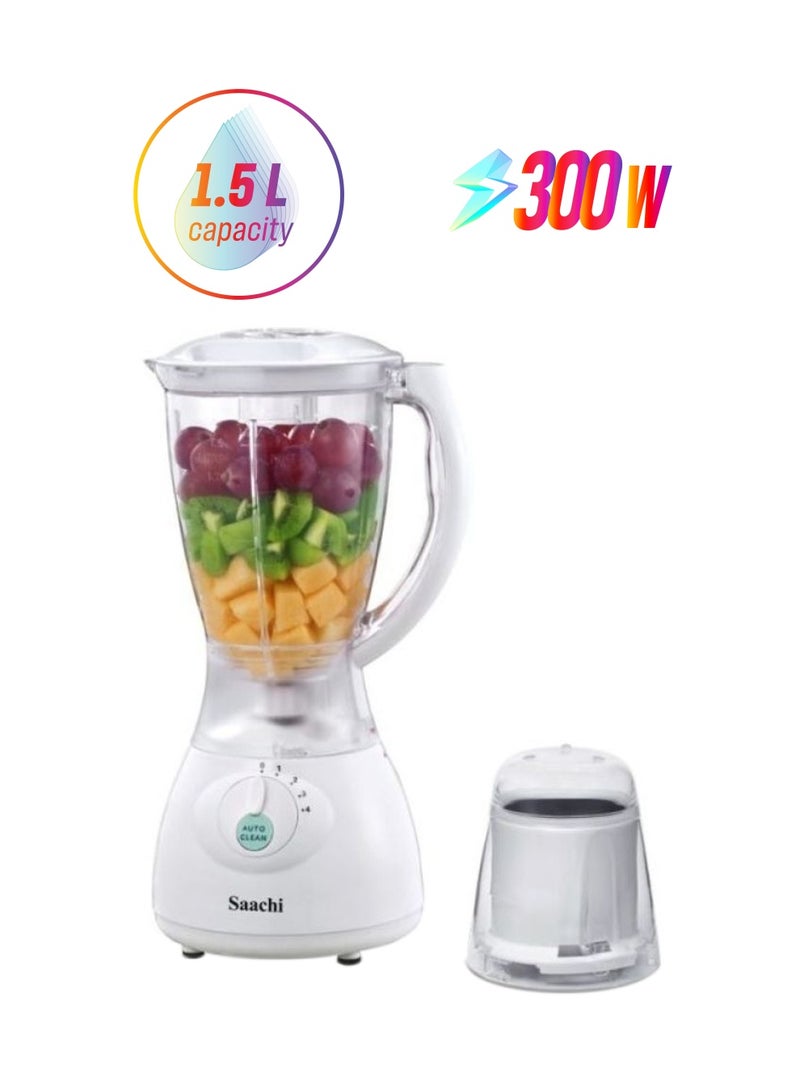 Saachi 2-In-1 Double Jar Blender 1.5 L 300 W NL-BL-4404 White - Image 1