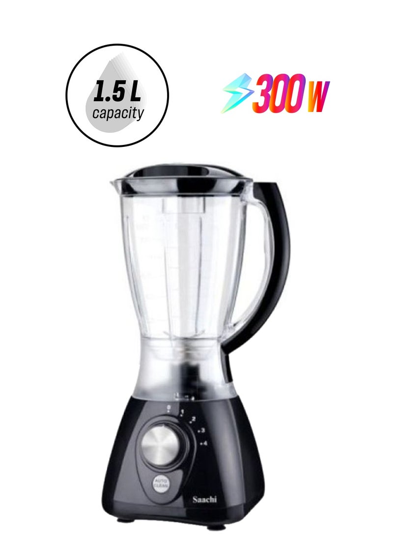 Saachi 2-In-1 Blender And Grinder 1.5 L 300 W NL-BL-4405 Black - Image 1
