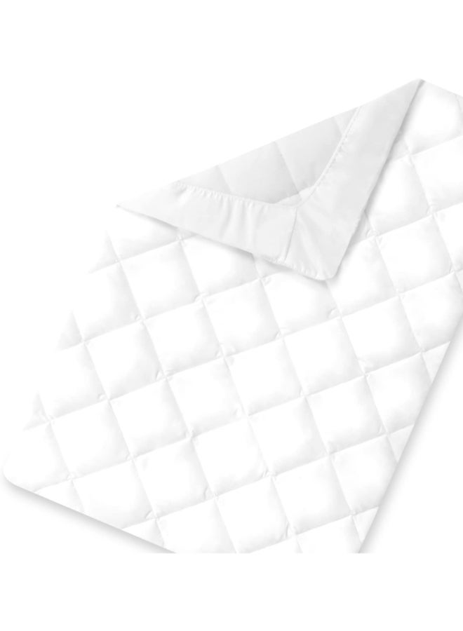 hauck - Fitted Sheet 80 X 50 Cm Bed Me, Baby Cot Fitted Sheet, Breathable, Temperature Regulating, Soft Quilted - White - Image 1