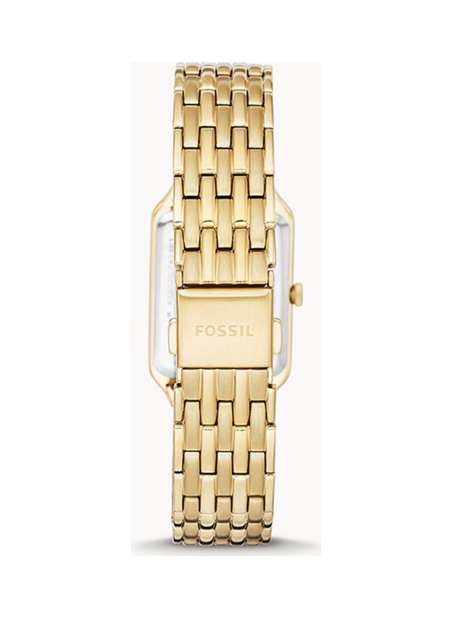 فوسيل ساعة يد مستطيلة الشكل أنالوج من الفولاذ المقاوم للصدأ ES5220 - 23 مم - Image 2