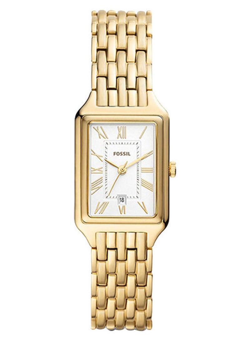 فوسيل ساعة يد مستطيلة الشكل أنالوج من الفولاذ المقاوم للصدأ ES5220 - 23 مم - Image 1