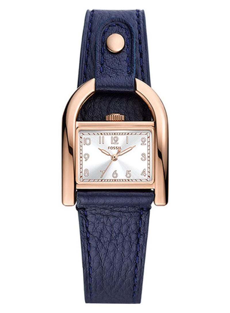 فوسيل ساعة يد جلدية مربعة الشكل تناظرية ES5266 - 28 مم - Image 1